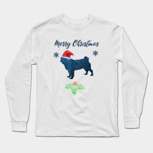 Christmas Pug Long Sleeve T-Shirt